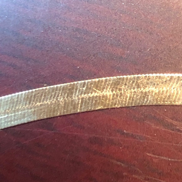 Unisex herringbone 14k necklace - Picture 8 of 16